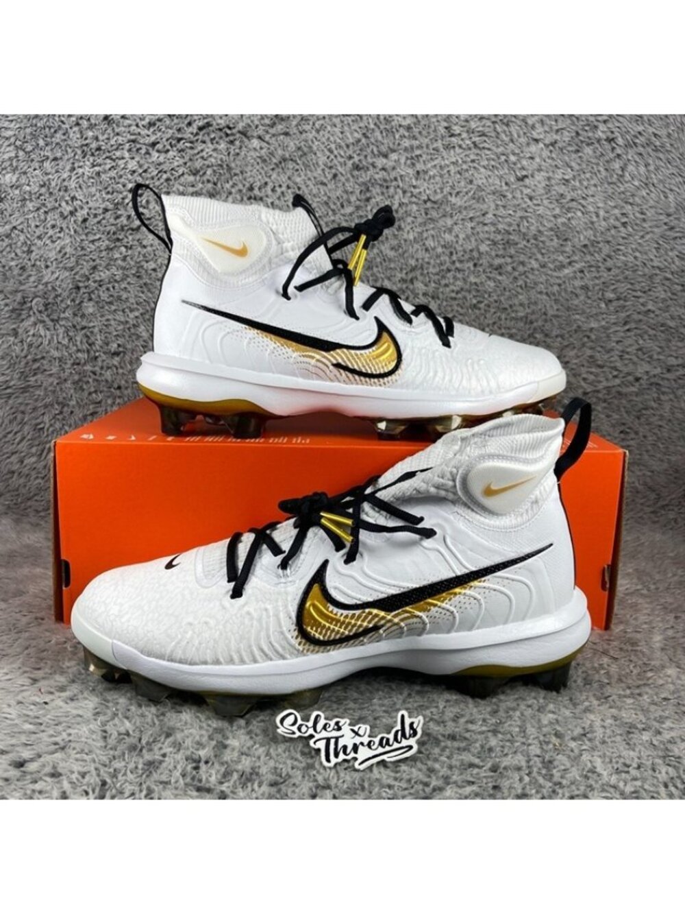 Nike Alpha Huarache NXT MCS Baseball Size 11 Men White Metallic Gold FZ8650-119